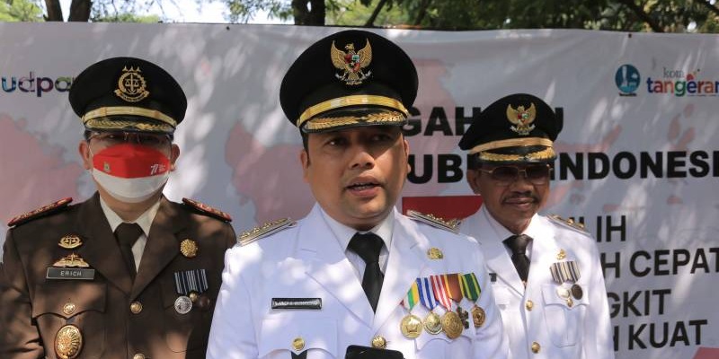 Walikota Tangerang H. Arief R. Wismansyah usai peringatan HUT RI  ke 77/Repro