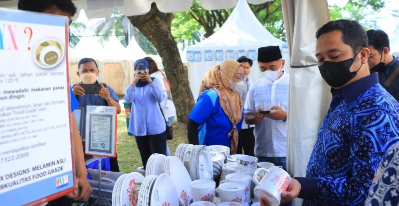 Walikota Tangerang Arief Wismansyah saat meninjau stand Tangerang Grreat Sale 2022/Repro