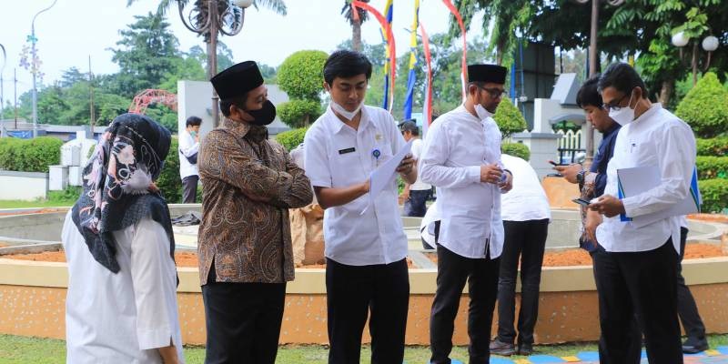 Walikota Tangerang Arief Wismanyah meninjau venue Pekan Olahraga Paralympic Provinsi (Peparprov) IV Banten/Repro