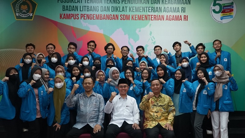 Kunjungan mahasiswa UIN Jakarta ke Pusdiklat Kemenag belajar manajemen kediklatan. (Foto: Dok Kemenag)
