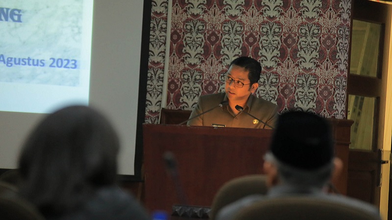Walikota Tangerang Arief R Wismansyah di rapat Paripurna DPRD Kota Tangerang. (Foto: Dok Pemkot)