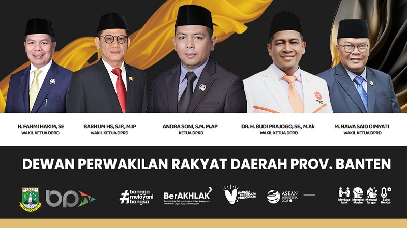Pimpinan DPRD Provinsi Banten. (Foto: IST)