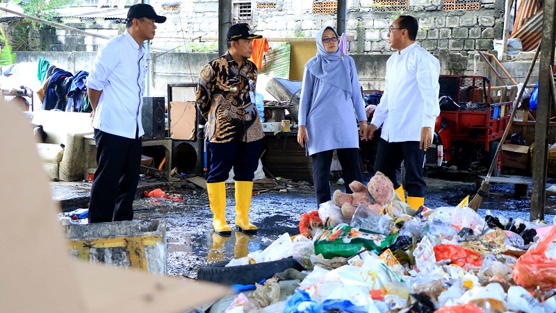 Pj Walikota Tangerang Nurdin melakukan sidak ke TPA Rawa Kucing dan TPST Dongkal. (Foto: Repro)