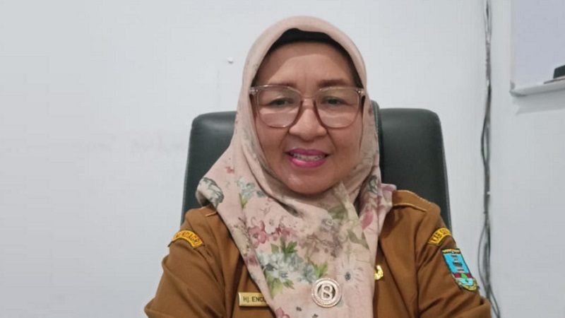 Kepala DKBP3A Kabupaten Serang Encup Suplikah. (Foto: QMT/RMB)