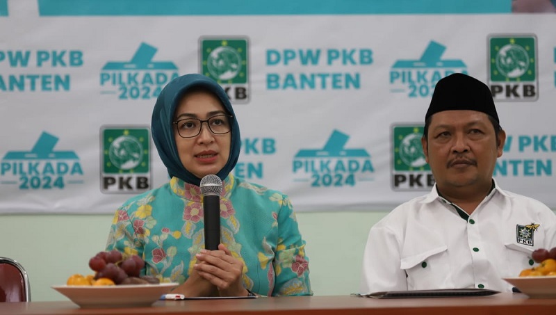Airin Rachmi Diany mendaftar dari PKB untuk diusung Calon Gubernur Banten. (Foto: AMR/RMB)